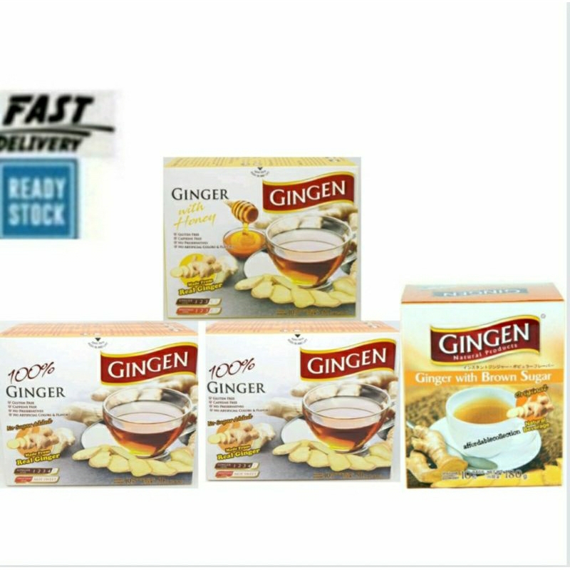 GINGEN GINGER TEA EXP:2027 100% GINGER/HONEY/STRONG GINGER/BROWN SUGER ...