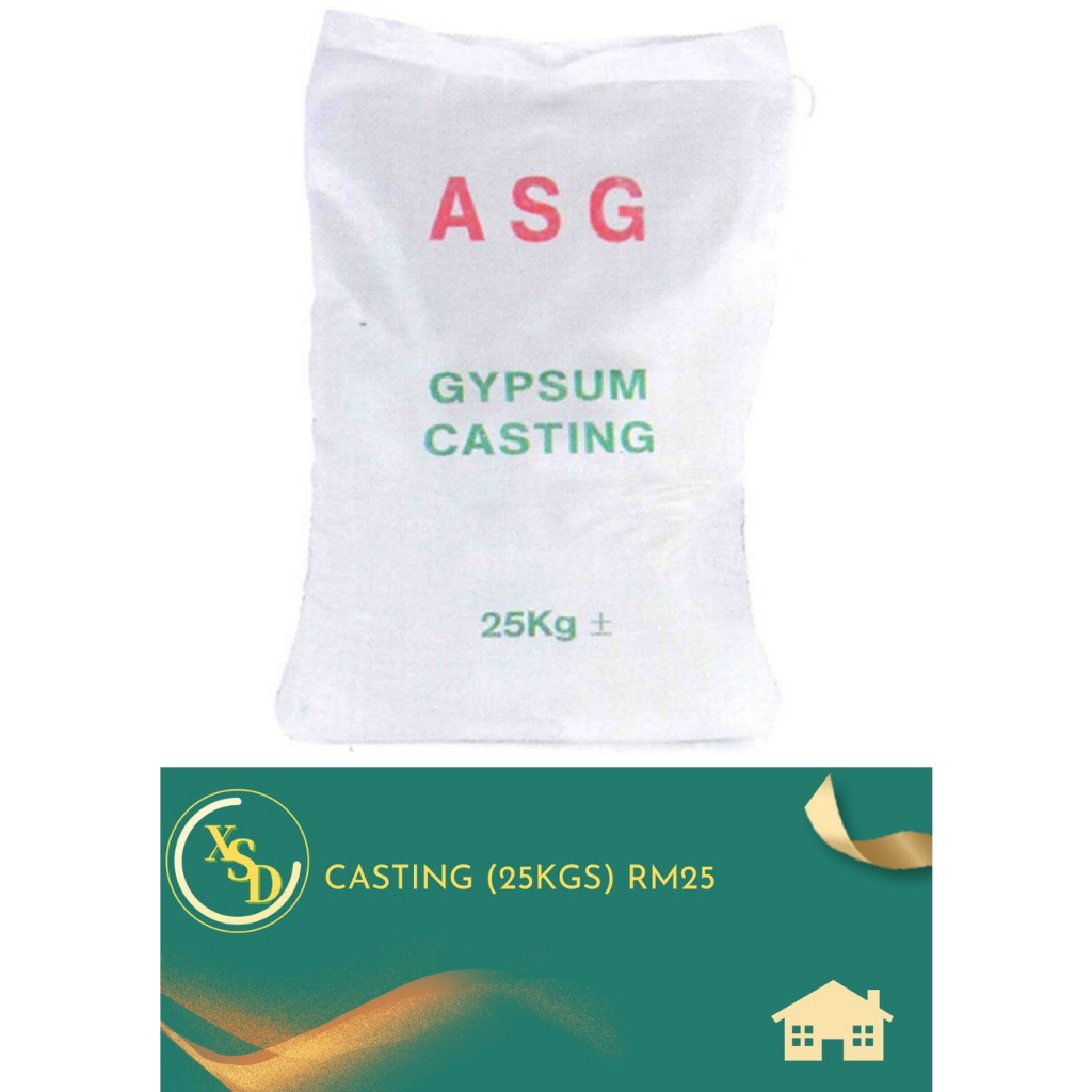 ASG GYPSUM CASTING POWDER (25KG) Shopee Malaysia