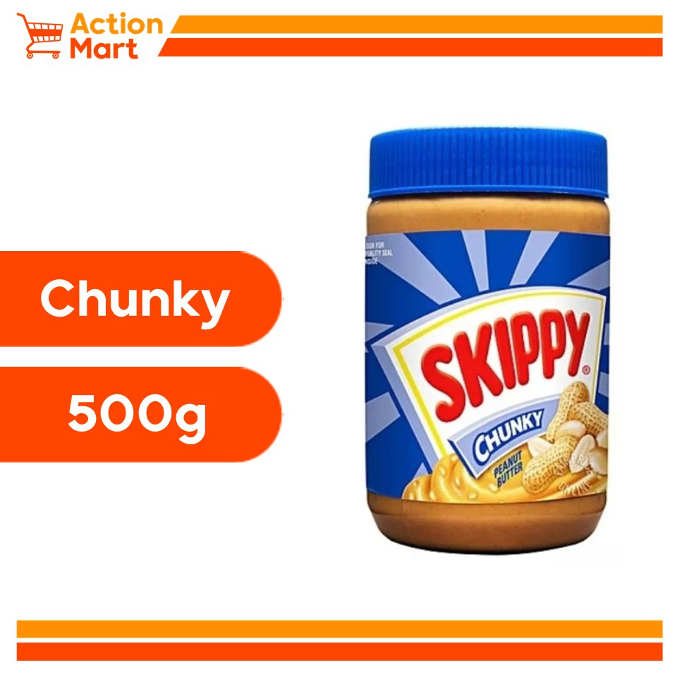 (EXPIRED DATE OCTOBER 2024) Skippy Chunky Peanut Butter 500g Shopee
