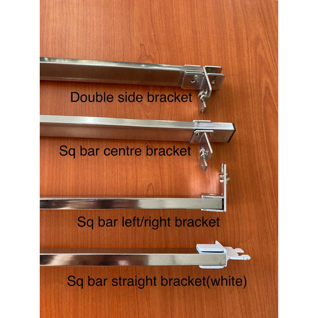 UPRIGHT SQ BAR BRACKET(CHROME)/DOUBLE SIDE BRACKET/SQ BAR CENTRE