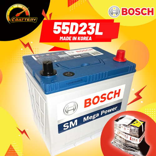 55D23L BOSCH Car battery Bateri kereta | Exora Suprima Inspira Preve Lancer Teana Xtrail Camry Wish 