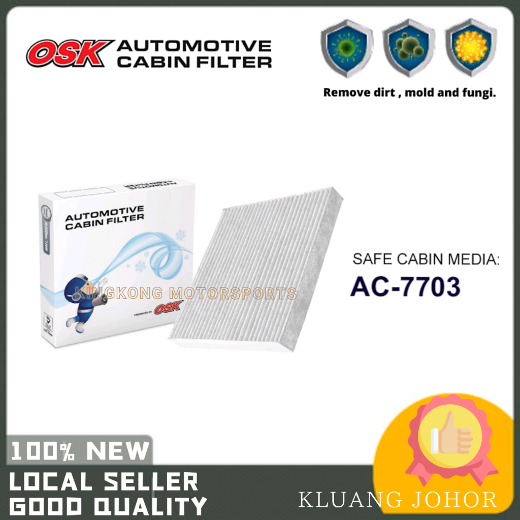 Osk Cabin Filter Ac Ac H Proton Saga Blm Fl Flx Sv Air Cond Conditioner Filter M