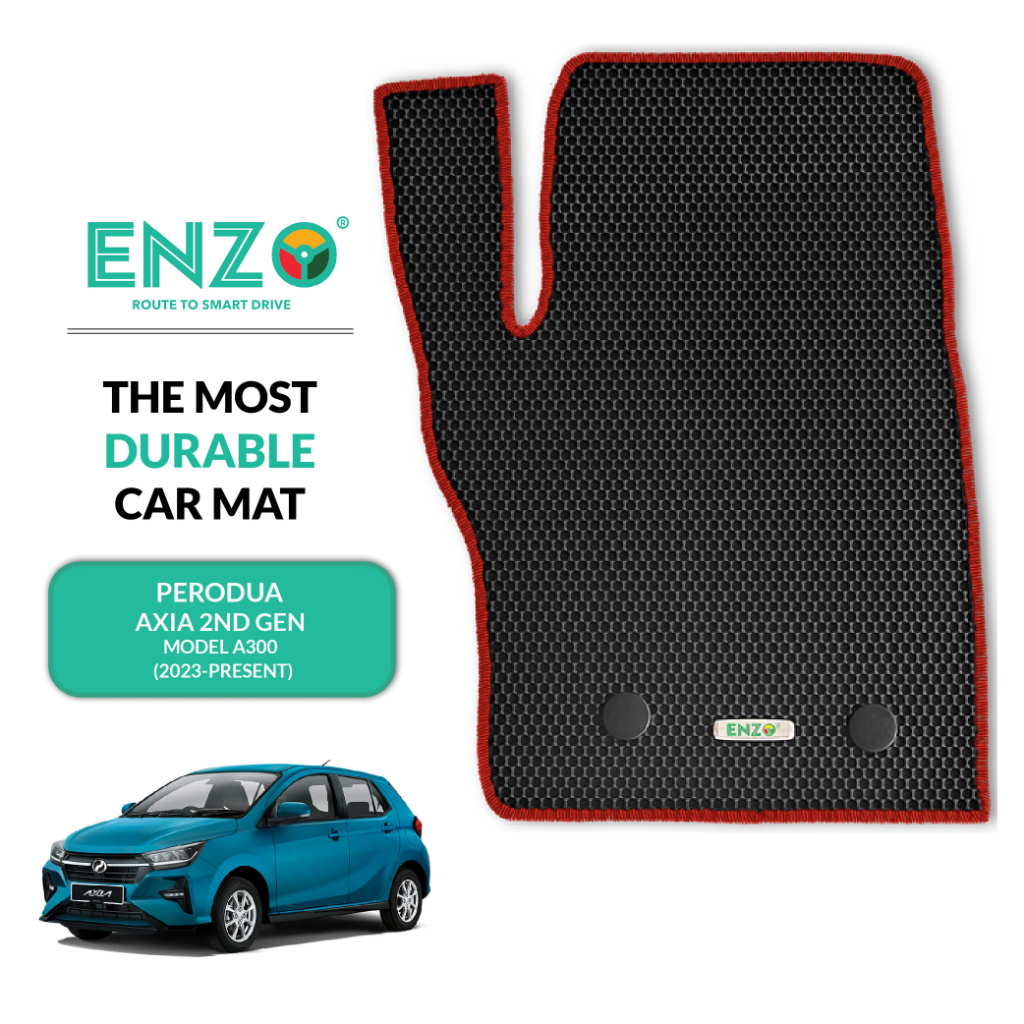 ENZO Car Mat Perodua Axia 2nd Gen Model A300 (2023Present) Shopee