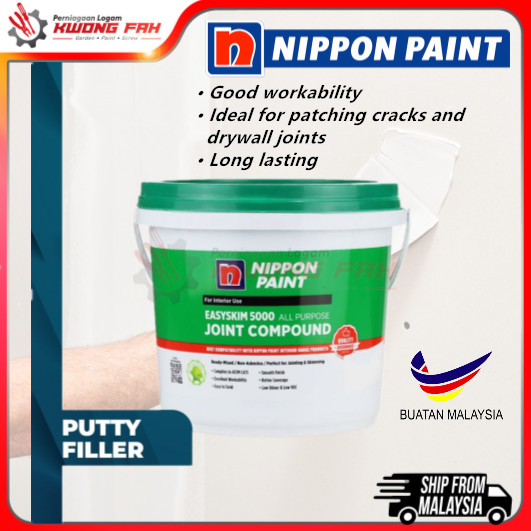 (5KG) NIPPON PAINT Multi-purpose Joint Compound / Plaster Compound ...