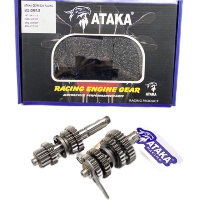 ATAKA RACING GEAR BOX EX5 DREAM / WAVE100 / KRISS100 (free kick starter ...