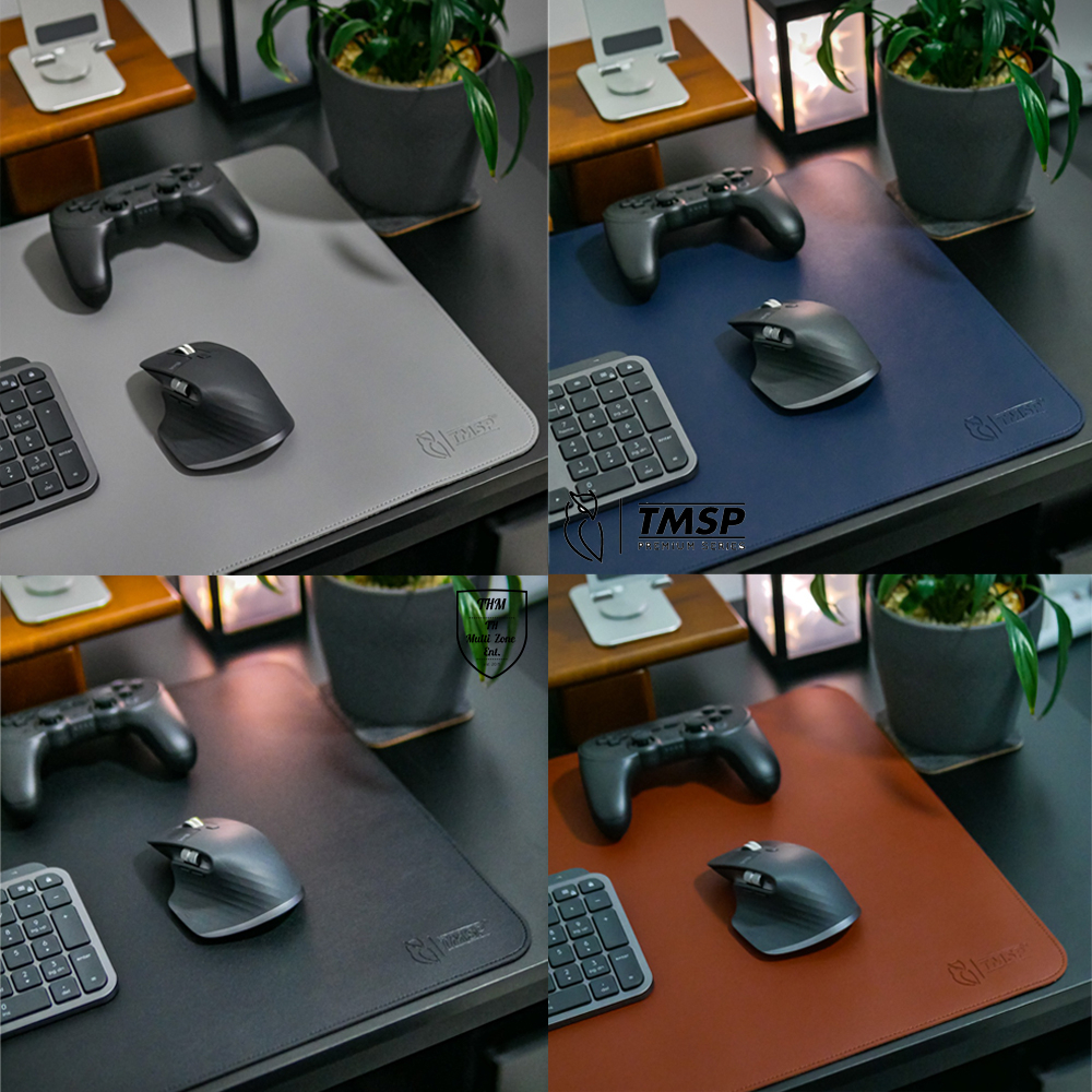TMSP Premium PU Leather Desk Pad Large Mouse Pad, Waterproof Desk Mat ...