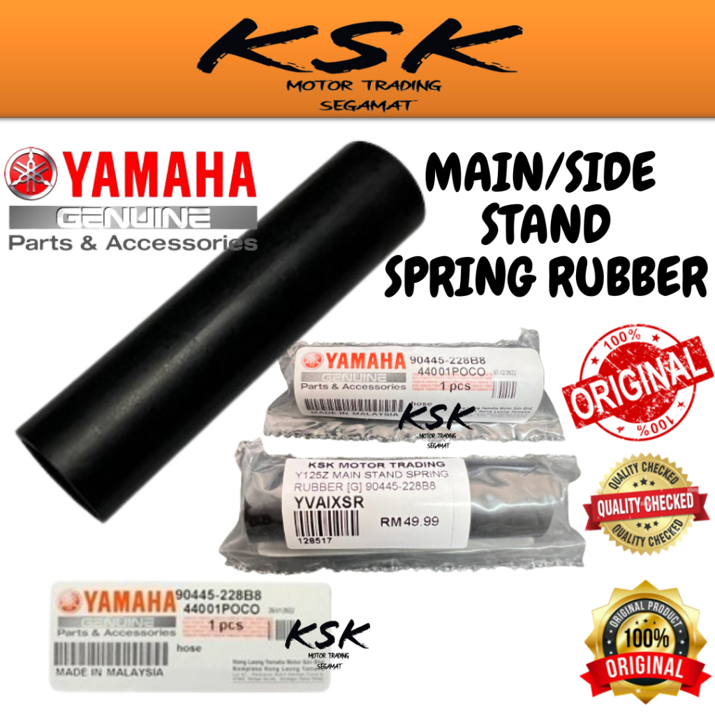YAMAHA ORIGINAL MAIN & SIDE STAND SPRING RUBBER / GETAH TONGKAT TEPI ...