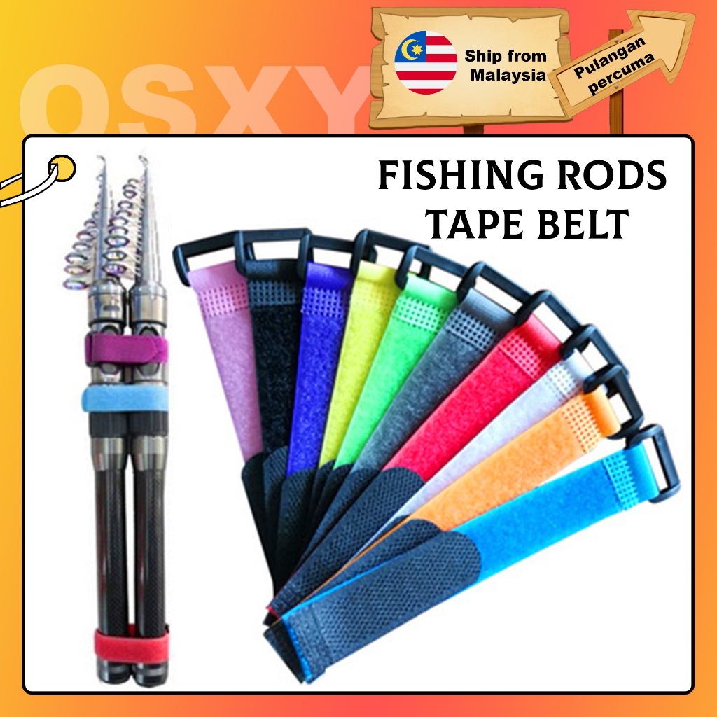 OSXY Fishing Rods Belt Fishing Rod Strap Spinning Casting Rod Fishing Rod  Ties Fishing Pole Straps Fishing Belt Fishing Rod Holder Strap Fishing Pole  Holders