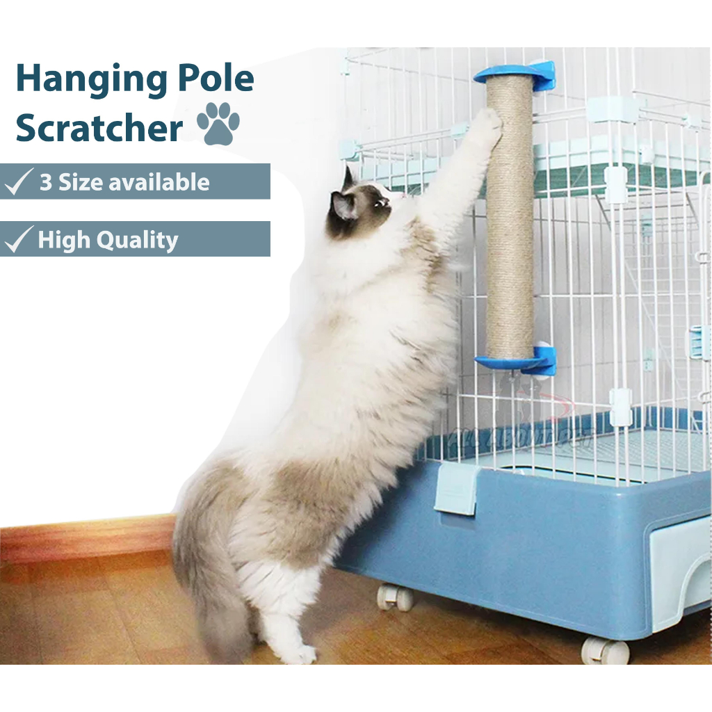 Hanging Pole Scratcher Cat Tree Scratch Sisal Rope pole/ Cat Scratcher ...