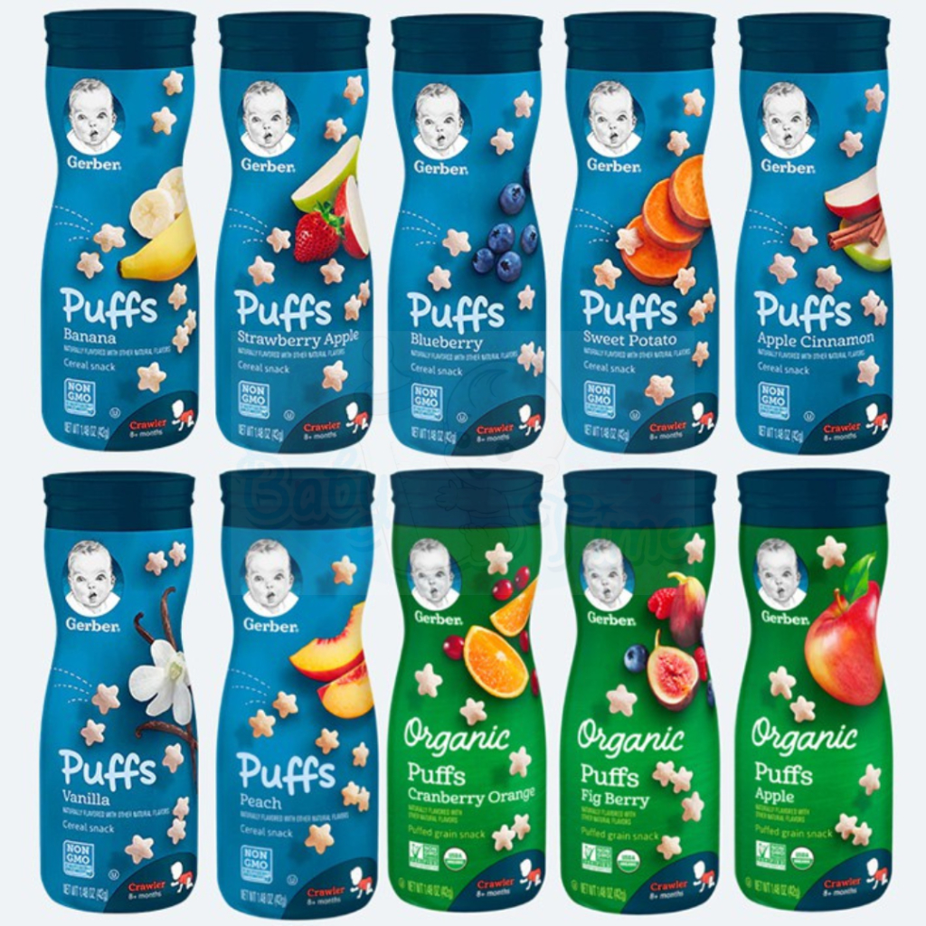 Gerber Baby Snack Baby Puffs / Organic Puffs 42g (8m+) | Shopee Malaysia