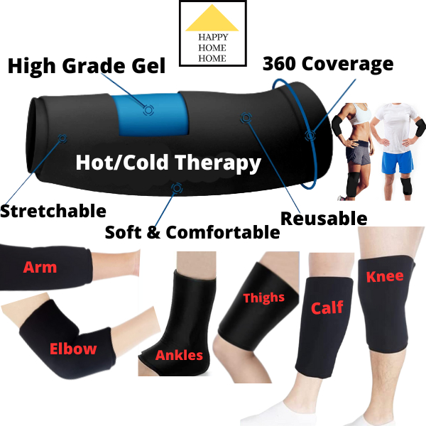 Knee Brace Ice Bag Knee Pad Hot Cold Compress Gel Compression Soft