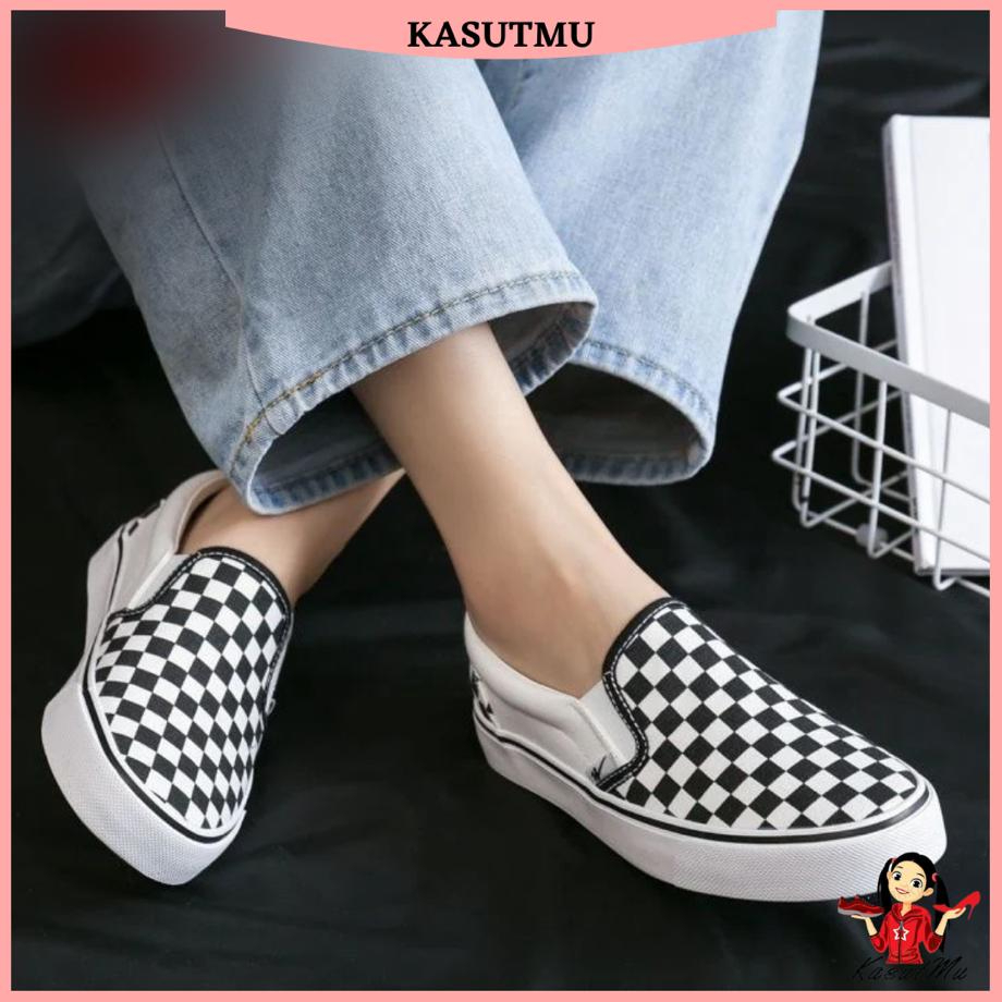 KASUTMU Classic Checkerboard Men Women Unisex Sneakers Shoes Kasut ...