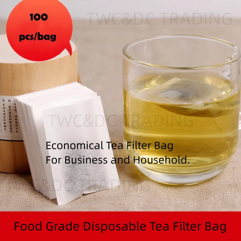 Tea Bag Filter with String (100pcs/pack) / Uncang Teh Kosong Tali
