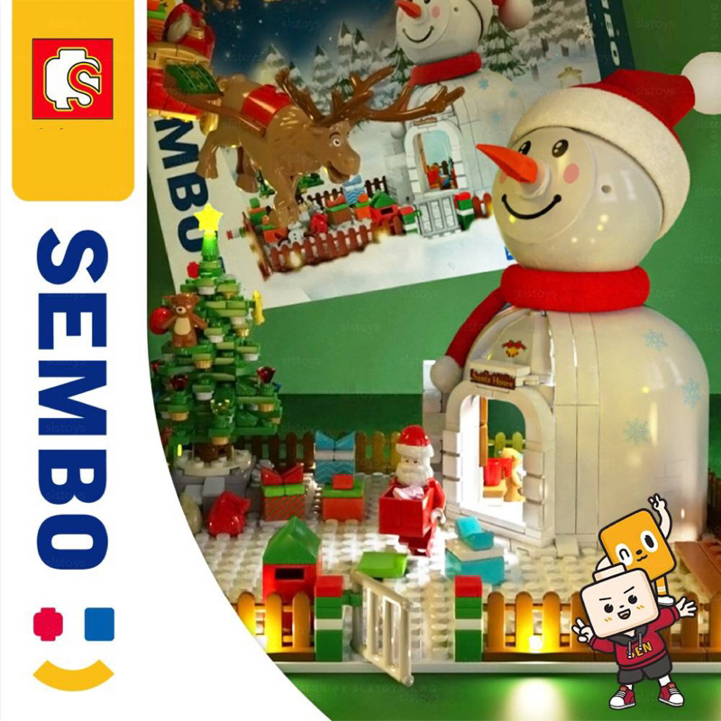 Sembo Block Building Blocks Christmas Series 601156 (573pcs) | Shopee ...
