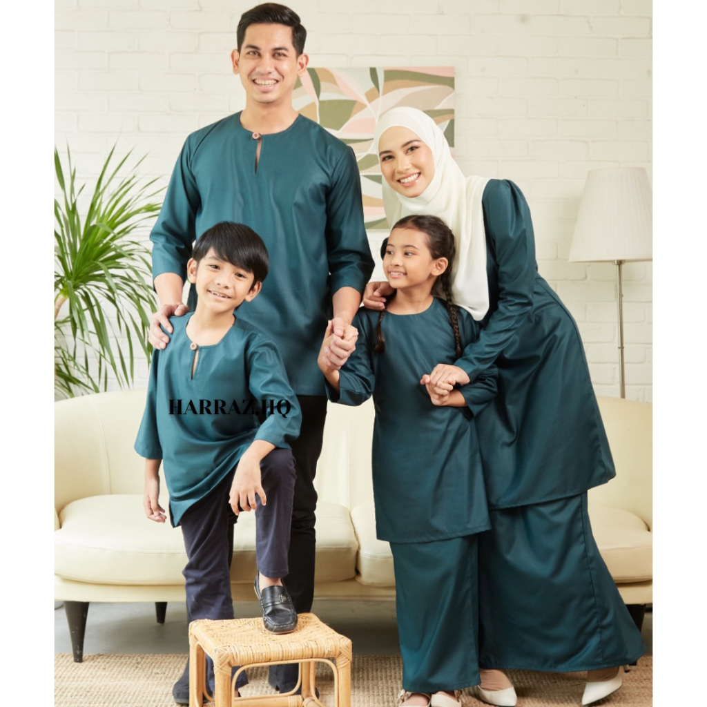 Emerald green baju kurung hot sale