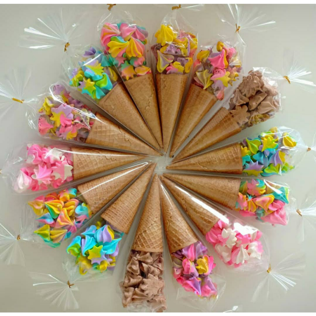 [READY STOCK) MERINGUE CONE MIXED (50PACKS/SET) | Shopee Malaysia