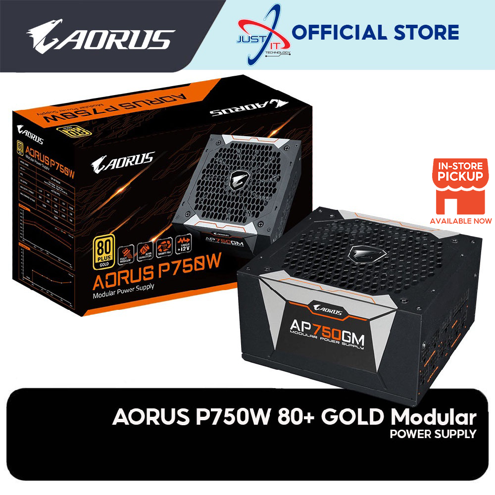 Gigabyte AORUS P750W 750W 80PLUS GOLD Full Modular Power Supply (GP ...
