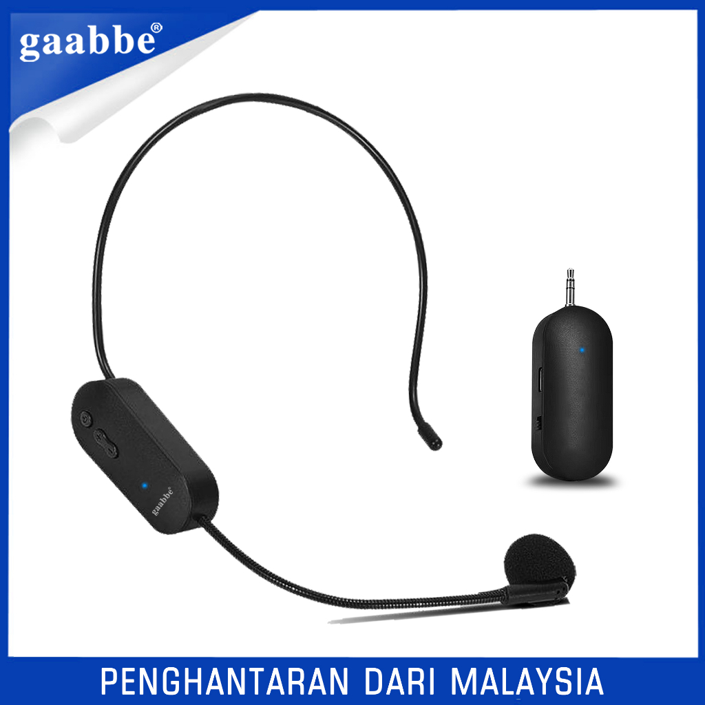 Wireless microphone headset mic rechargeable suitable for teaching tour