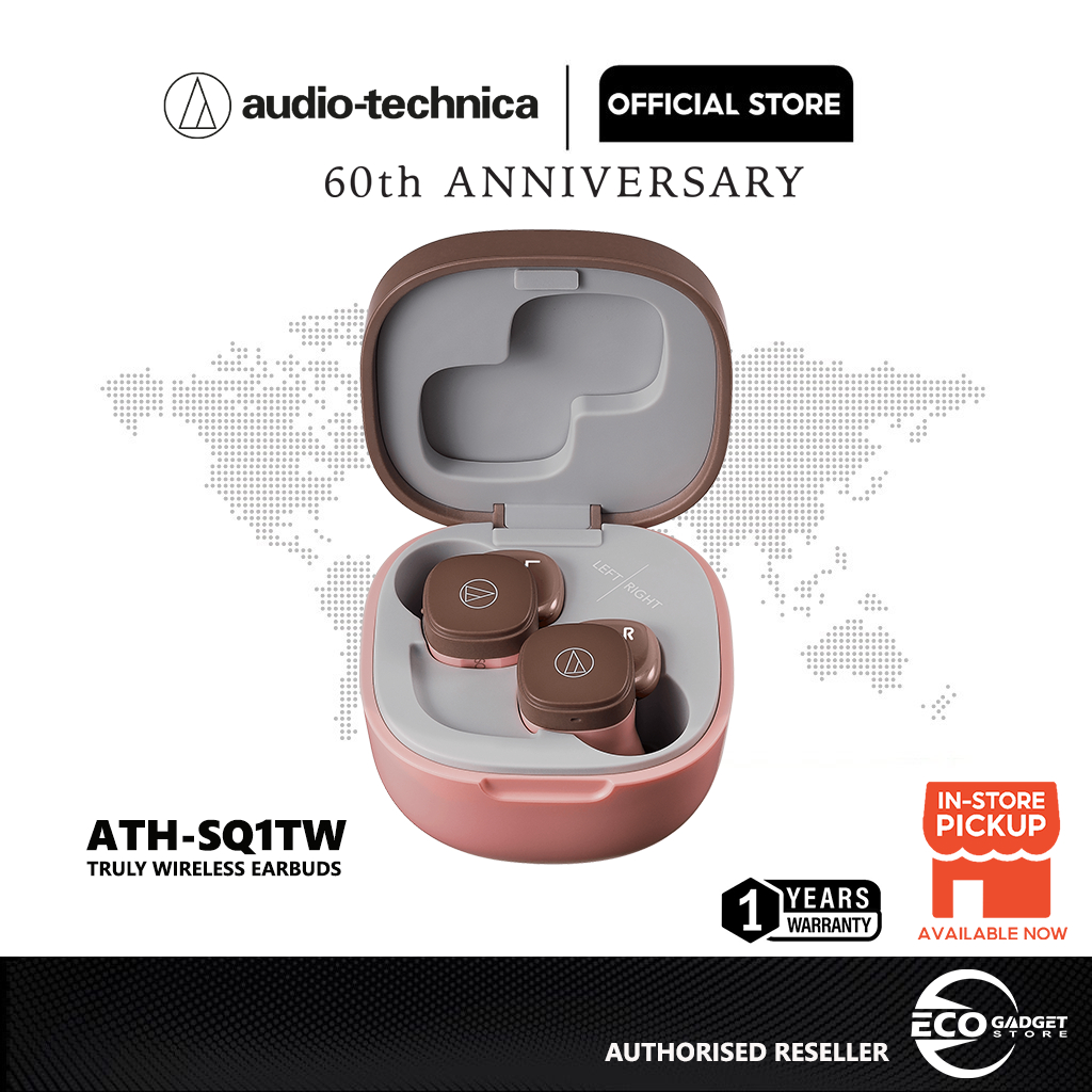 AudioTechnica Truly Wireless Earbuds ATHSQ1TW Shopee Malaysia