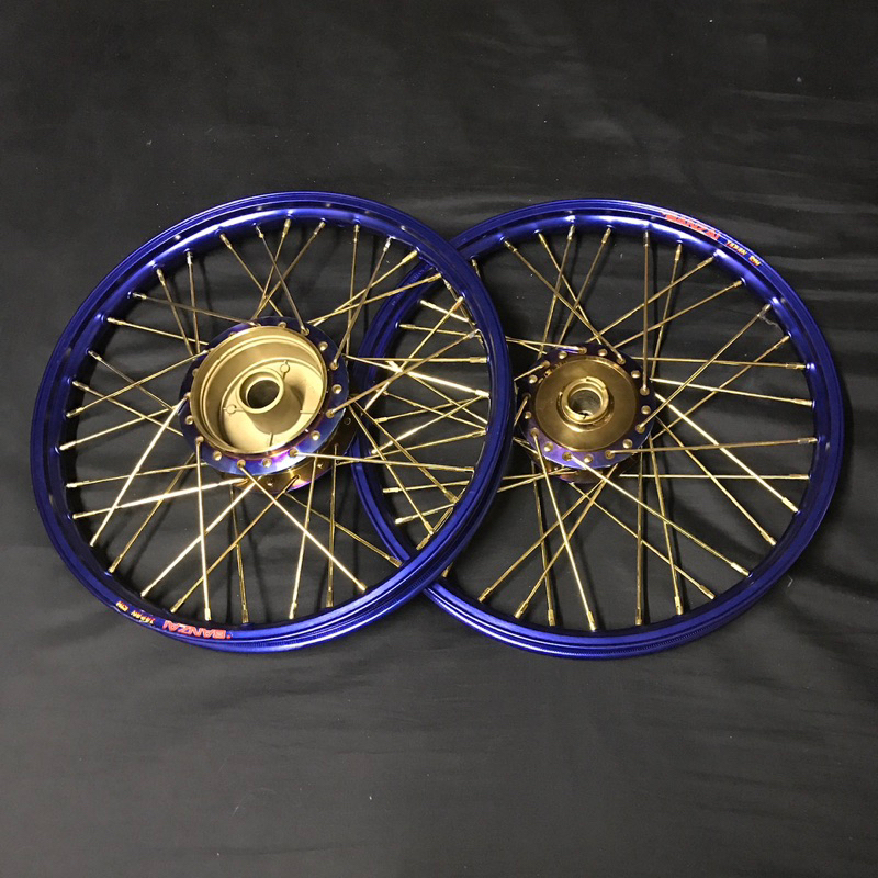 Set Rim Alloy X Hub Titanium Siap Pasang Pnp Motor Honda Wave