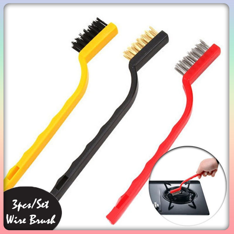 [Ready Stock] 3pcs/Set Industrial Rust Removal Cleaning Wire Brush Rust ...