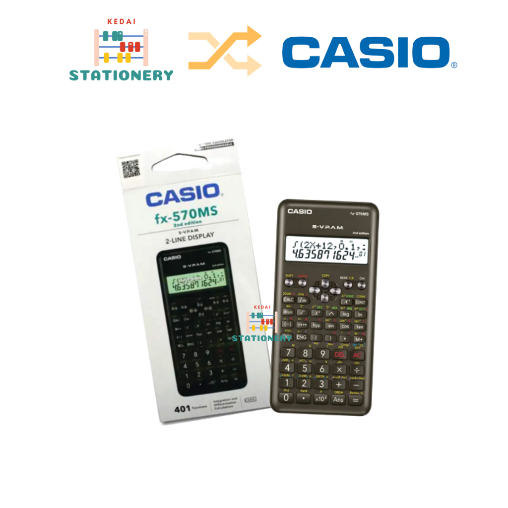 Casio fx 570ms 2nd edition Scientific Calculator Shopee Malaysia