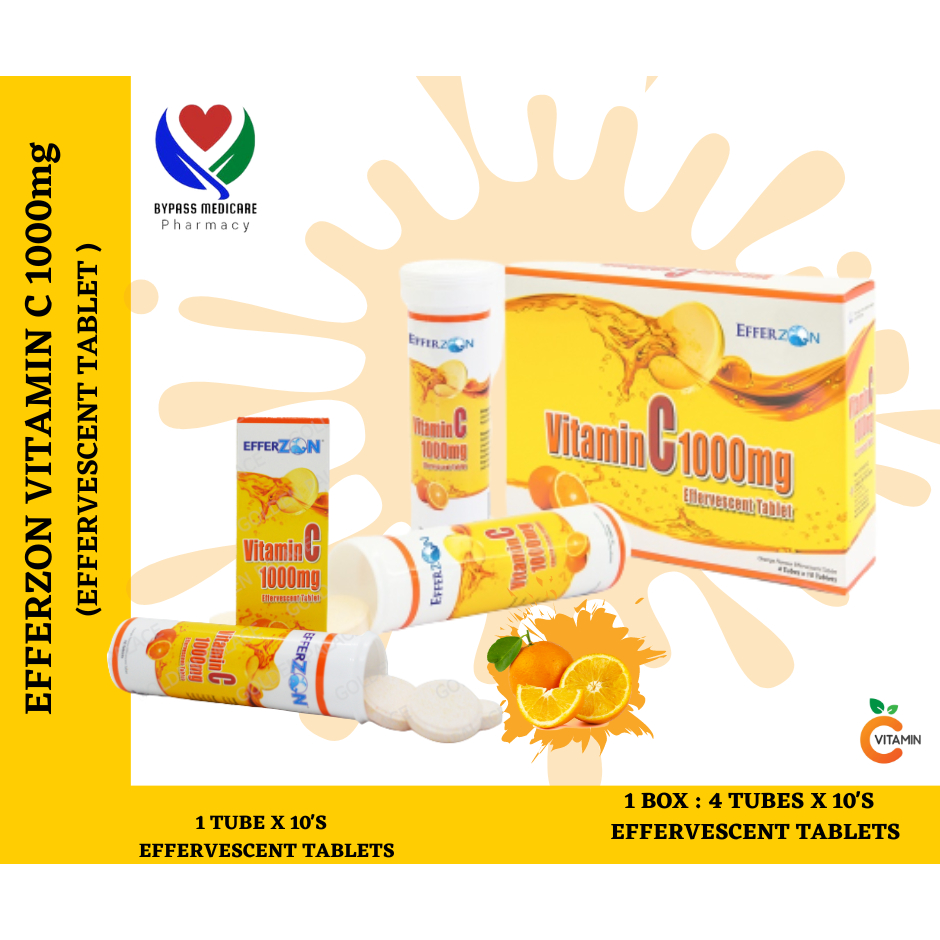 Efferzon Vitamin C 1000mg Effervescent 10s Shopee Malaysia