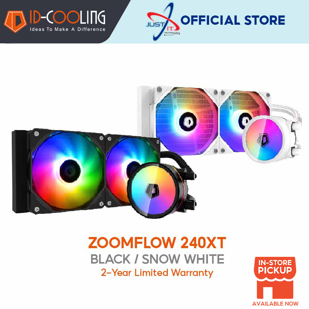 ID-COOLING ZOOMFLOW 240 XT ARGB Water Cooling ( BLACK / SNOW EDITION ...