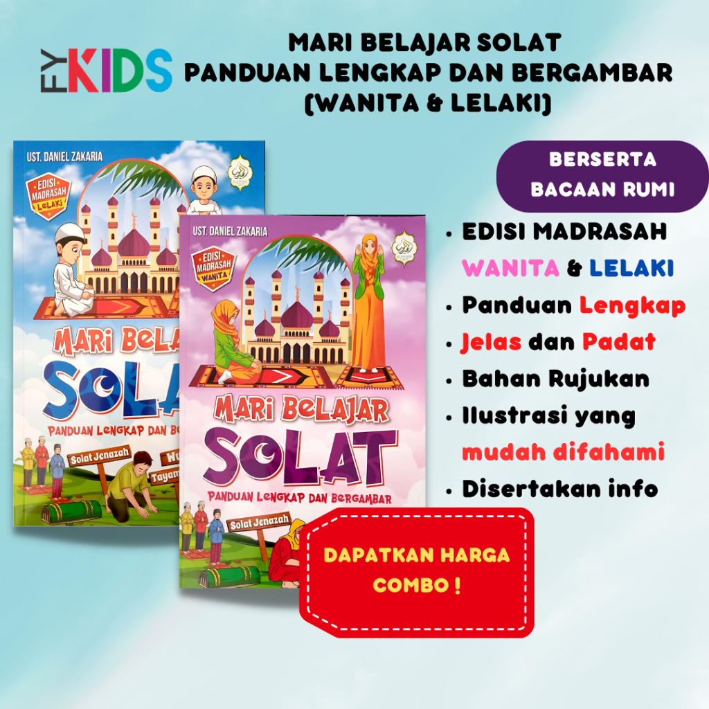 FYKIDS - MARI BELAJAR SOLAT PANDUAN LENGKAP & BERGAMBAR - Panduan Solat ...