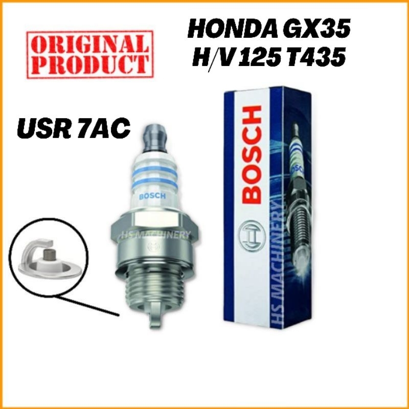 Original BOSCH USR7AC Spark Plug Honda GX35 Husqvarna 125 T435 Chainsaw
