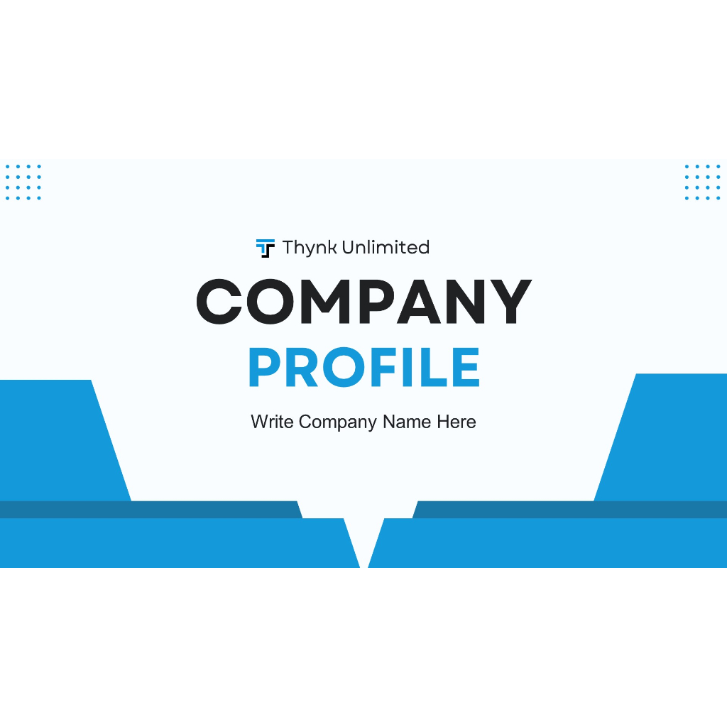 PRESENTATION TEMPLATE [EDITABLE] Blue And White Minimalist Company ...