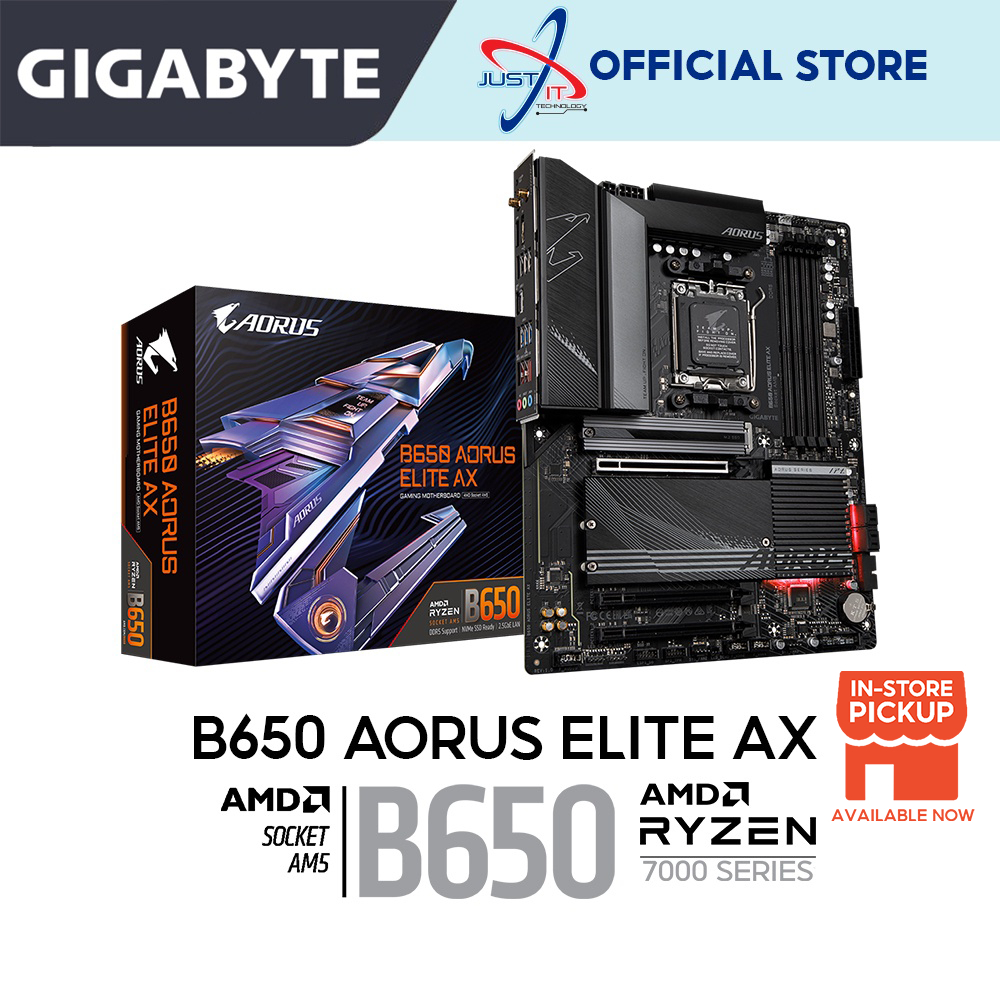 Gigabyte B650 AORUS ELITE AX Wifi DDR5 AM5 Gaming Mainboard Combo Deal ...