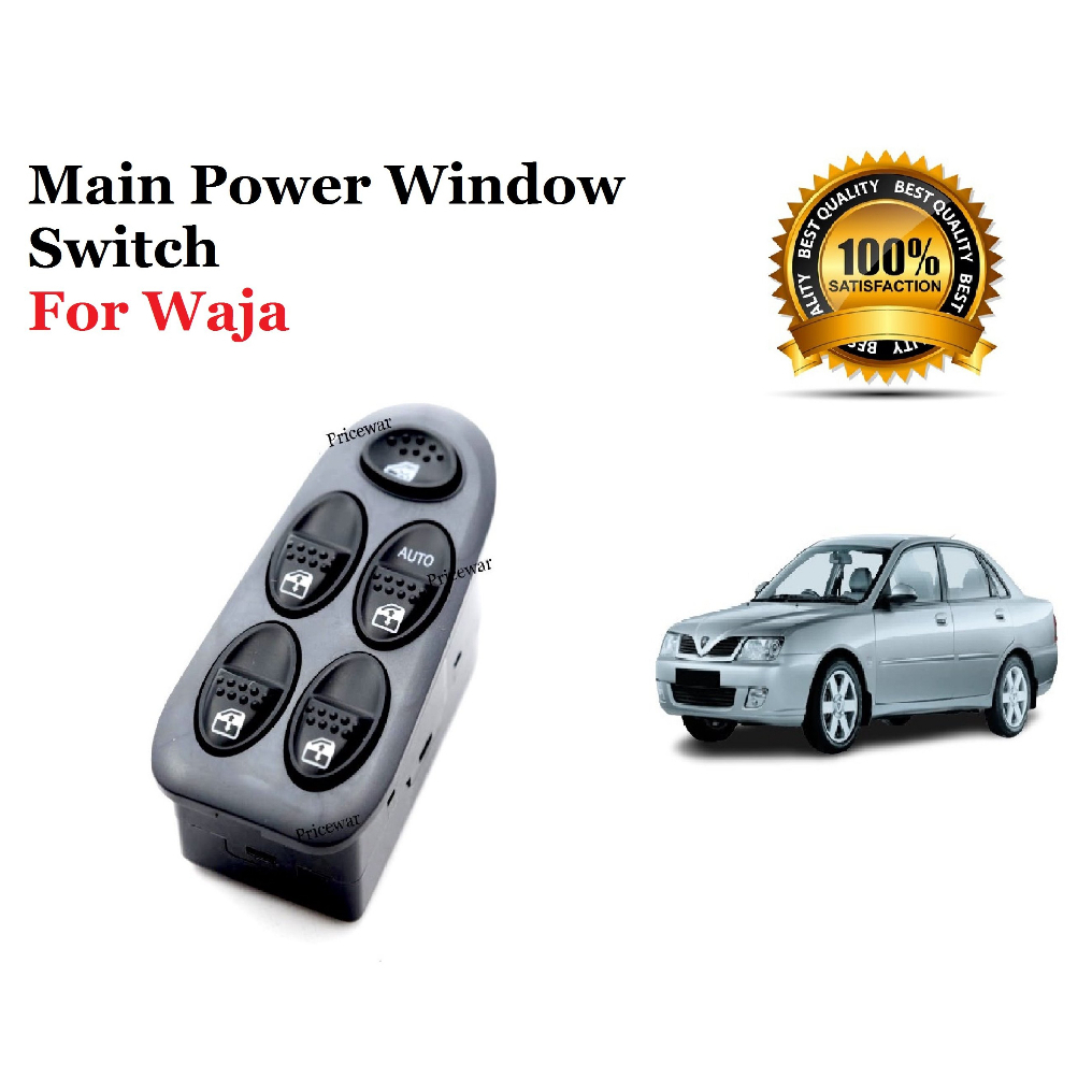 Proton Waja Power Window Main Switch Waja Master Switch Suis Tingkap
