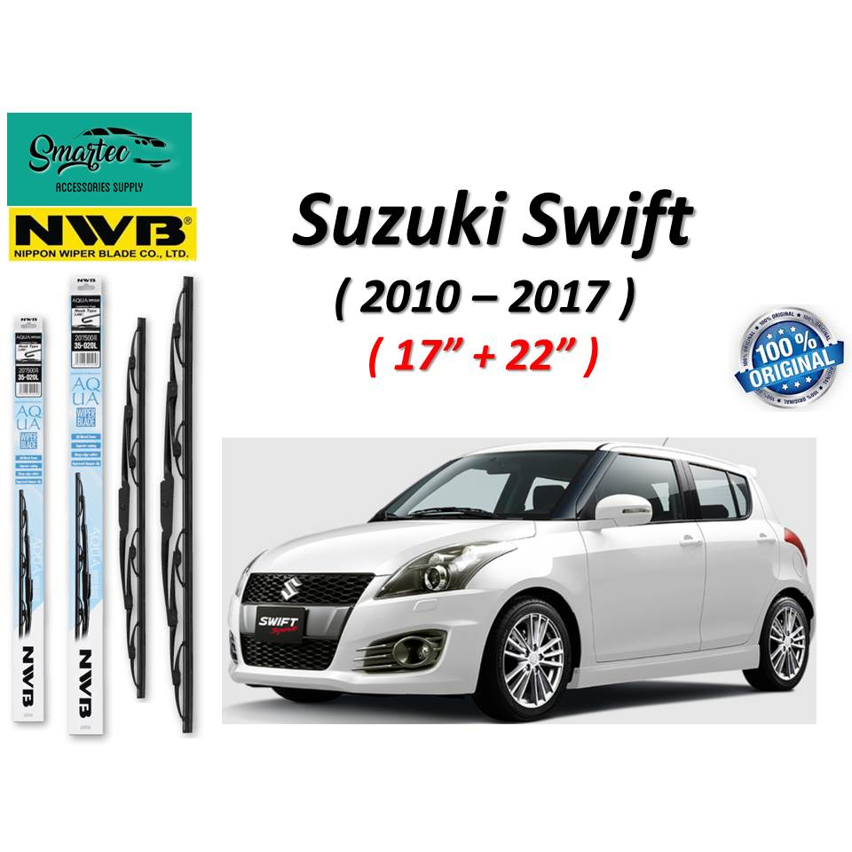 NWB Aqua Graphite Wiper Blade For Suzuki Swift Year 2010 2017 ( 17