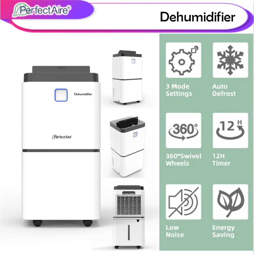 [LIMITED EDITION] PERFECTAIRE 12L Dehumidifiers for Home Portable ...
