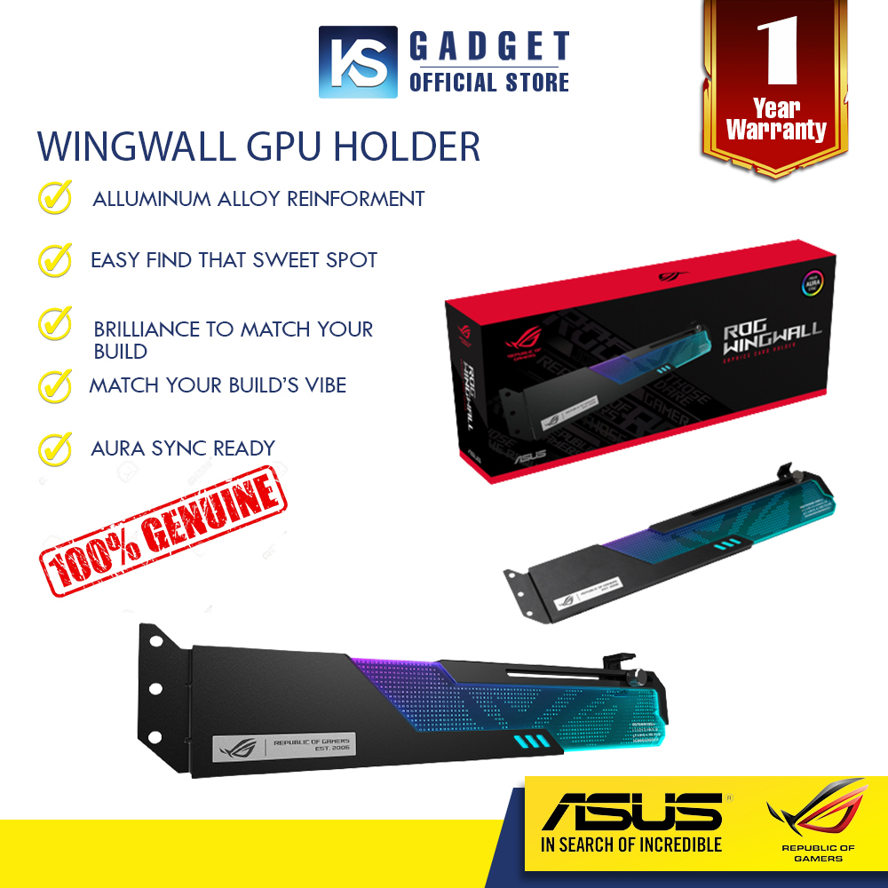 ASUS ROG Wingwall Graphics Card Holder Shopee Malaysia