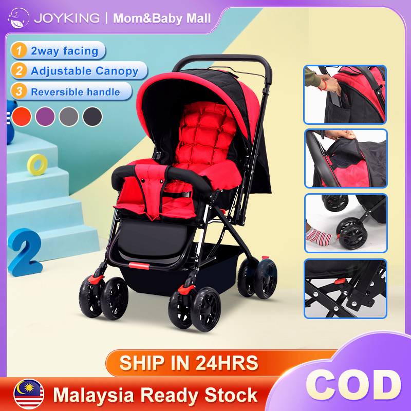 COD Stroller baby Foldable Cabin 2Way Compact Stroller Basket with