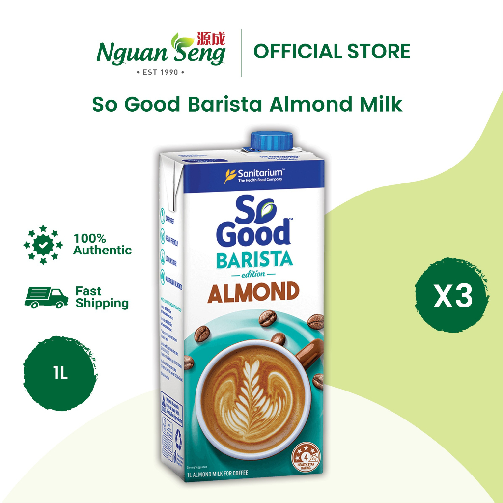 So Good Barista Almond Milk (1L x 3) Shopee Malaysia