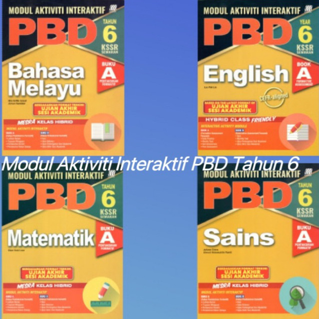 Sasbadi Modul Aktiviti Interaktif PBD Tahun 6 | Shopee Malaysia