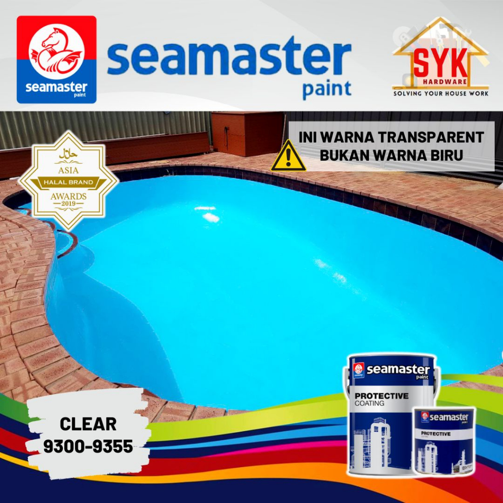 SYK Seamaster Paint Swimming Pool Epoxy Paint Pond Paint Cat Kolam