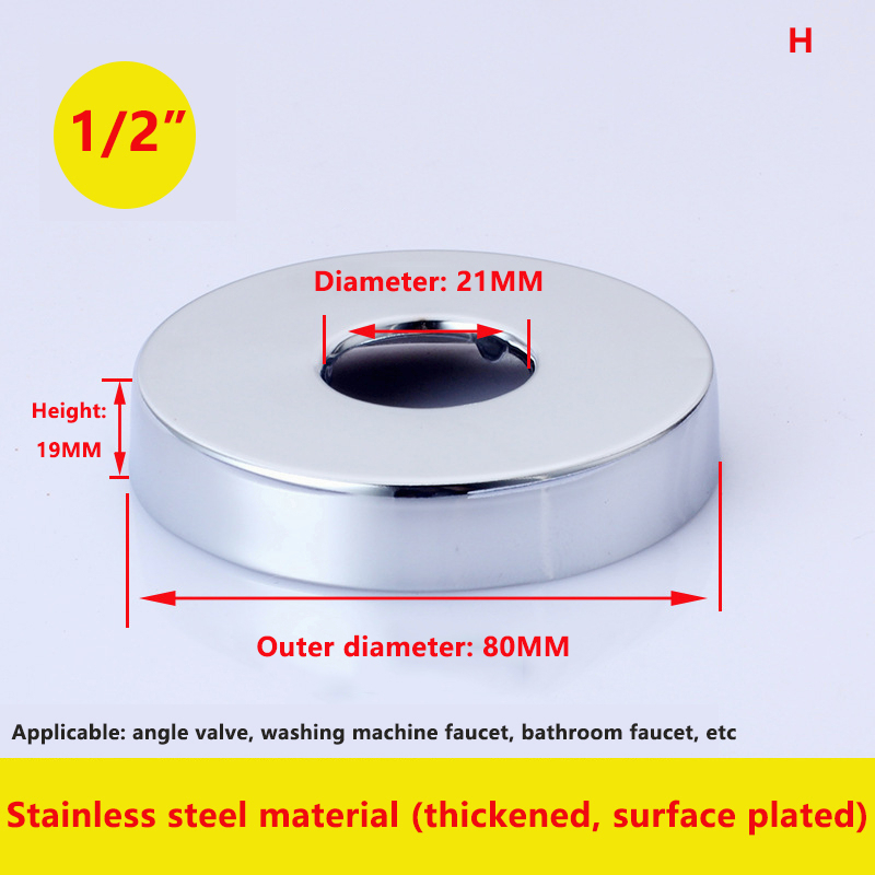 [Ready Stock] Stainless Steel Water Pipe Covers Angle Valve Tube