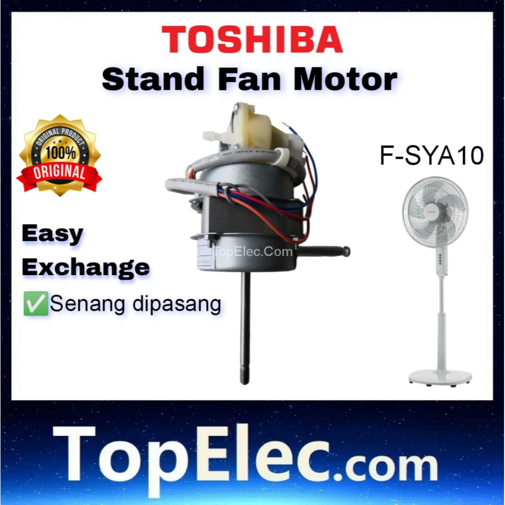 TOSHIBA STAND FAN MOTOR ORIGINAL FAN MOTOR F-LSA10(W) TOPELEC BUNYI