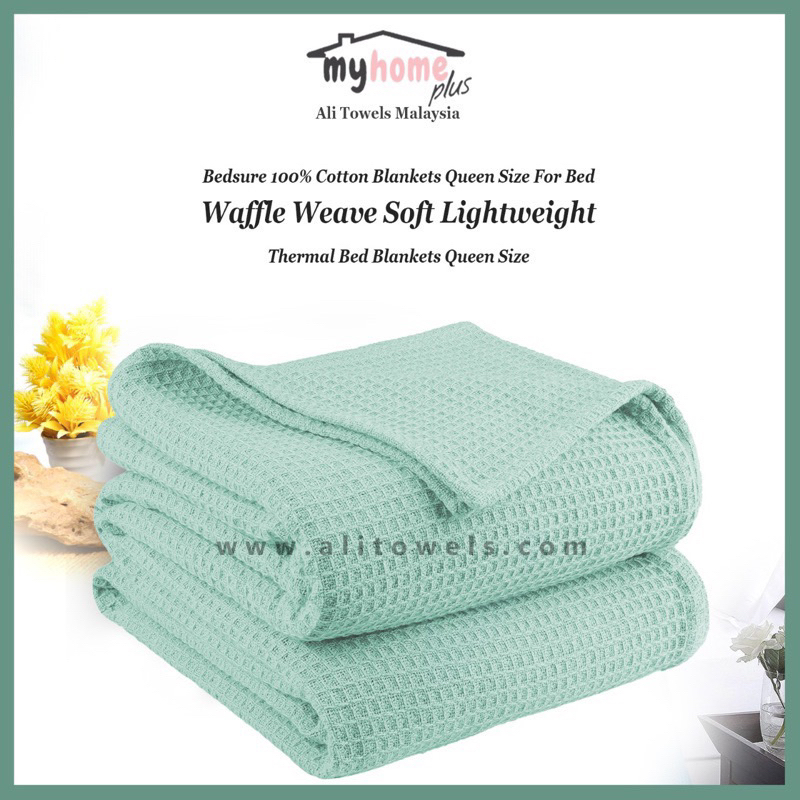 Selimut Hospital thermal blanket waffle design 100 cotton Shopee
