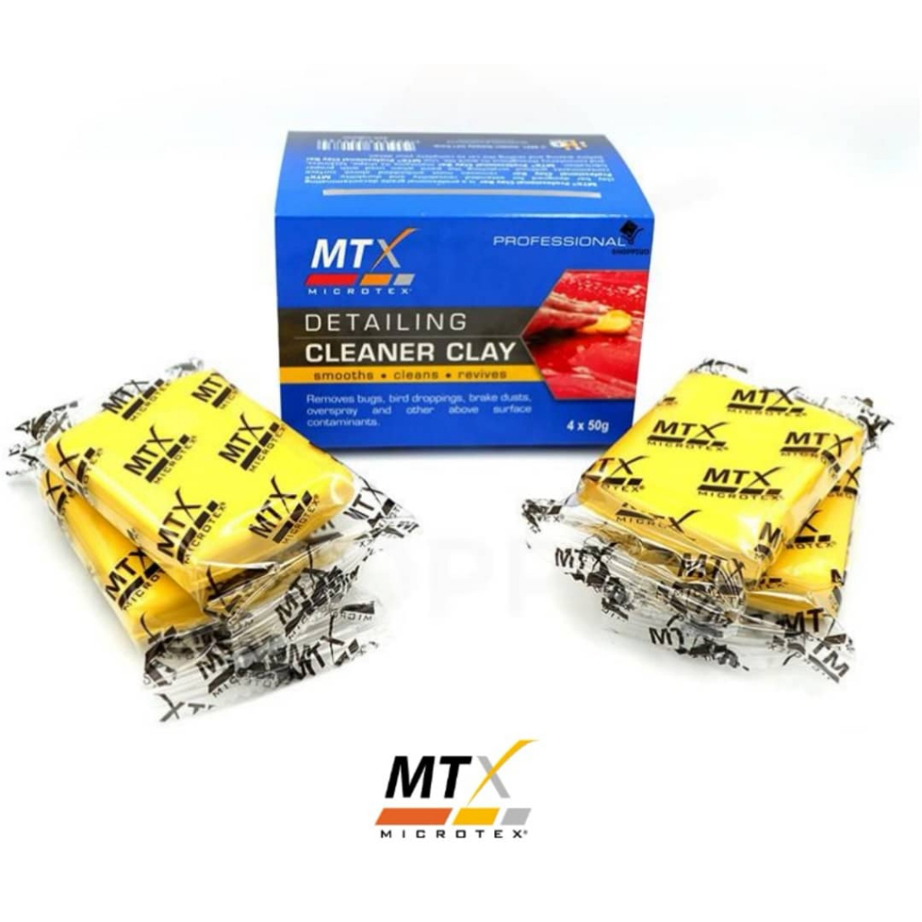 MTX MICROTEX PROFESSIONAL CAR BODY DECONTAMINATION CLEANING CLAY BAR (4 ...