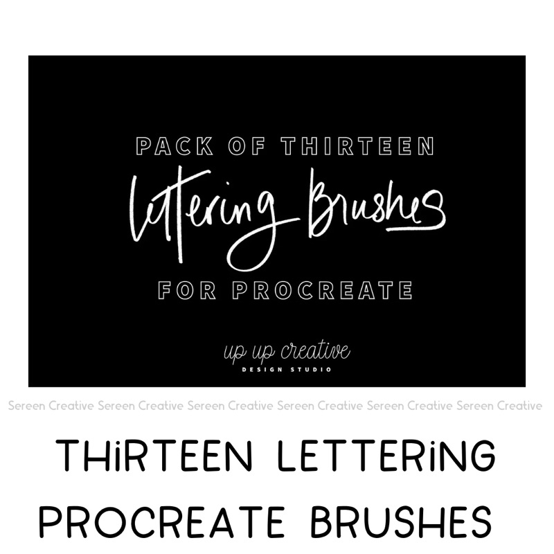 P290 Thirteen 13 Procreate Lettering Brushes | Shopee Malaysia