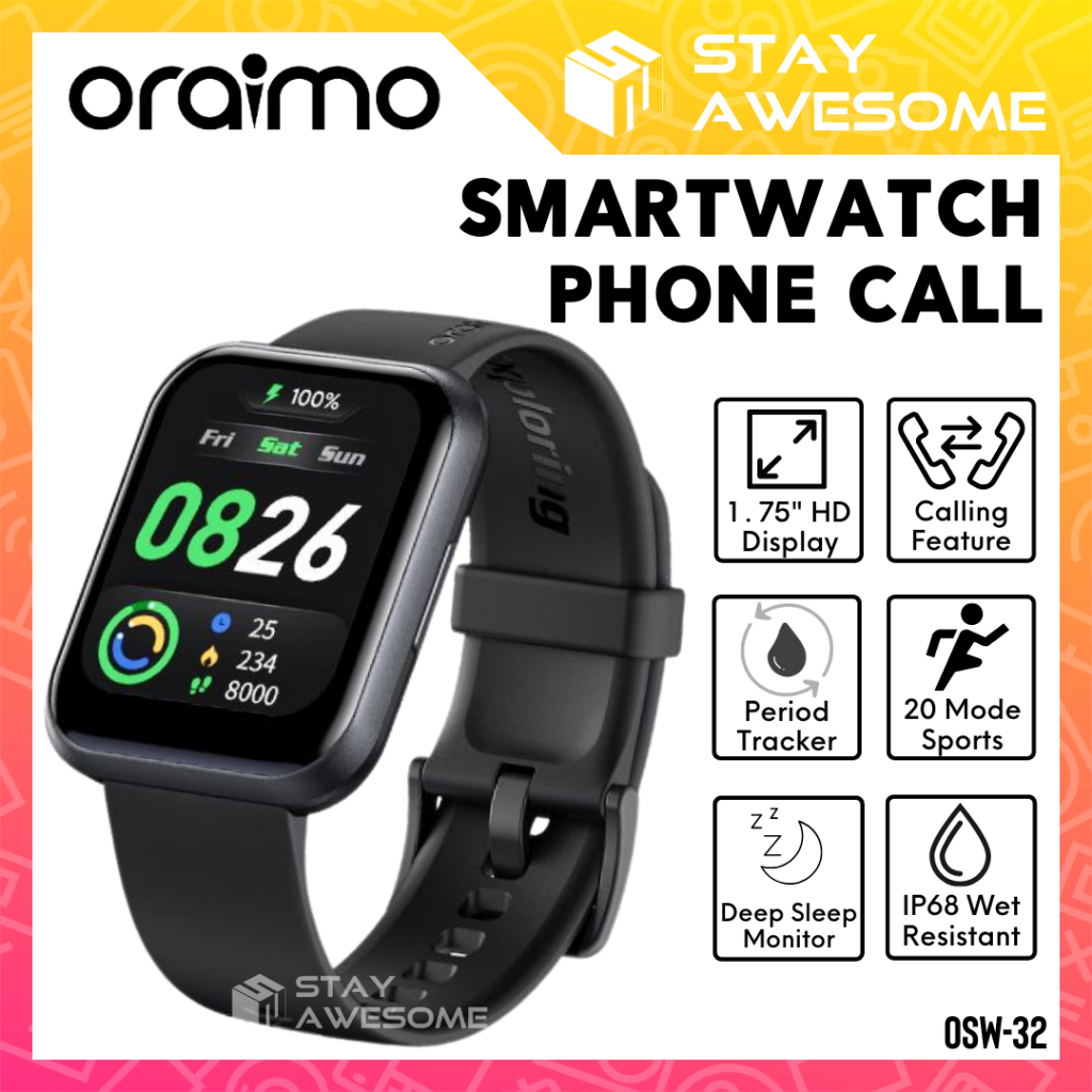 Oraimo Fitness Tracker Smartwatch Sport For Men Original Waterproof