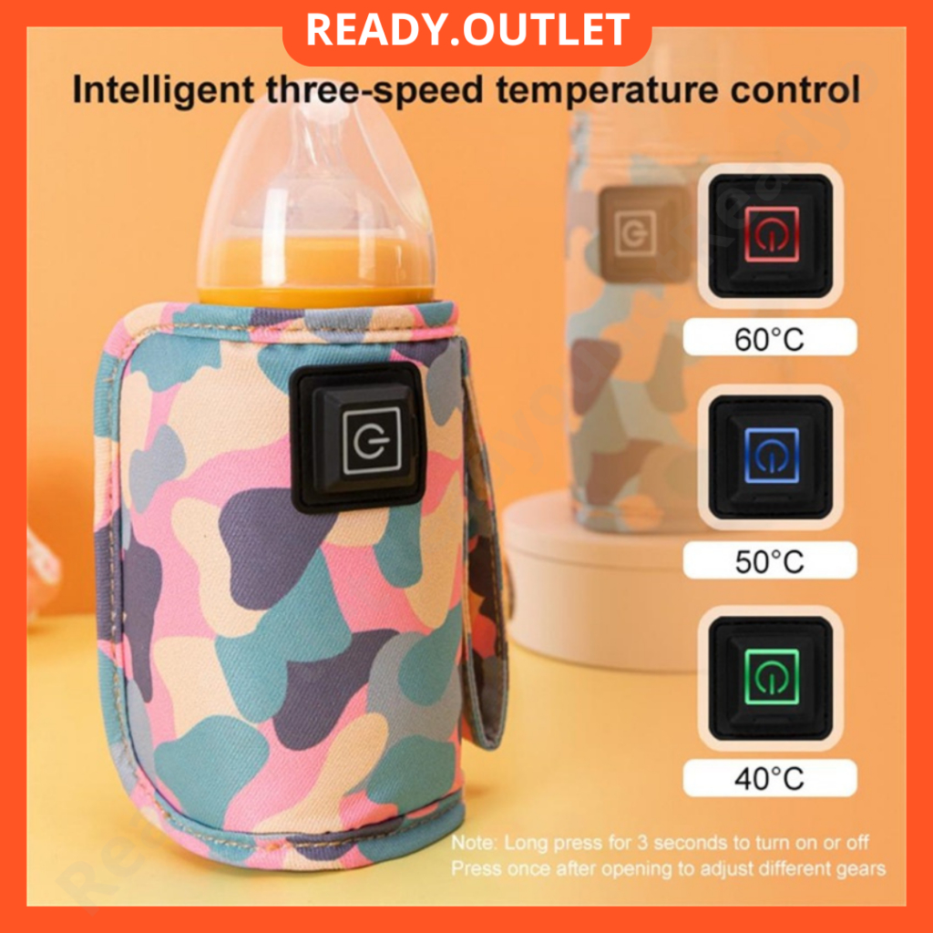 READY! Portable Milk Bottle Warmer Baby USB Warmer Bottle Milk Warmer