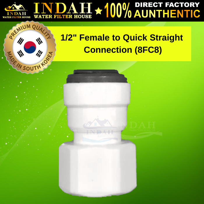 Water Filter Fitting 8FC8 Connector Female to Quick Straight Connection For RO tube 12.5mm / 1
