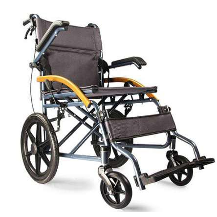 Kerusi Roda Wheelchair Lightweight PU Leather Foldable Backrest Flip Up ...