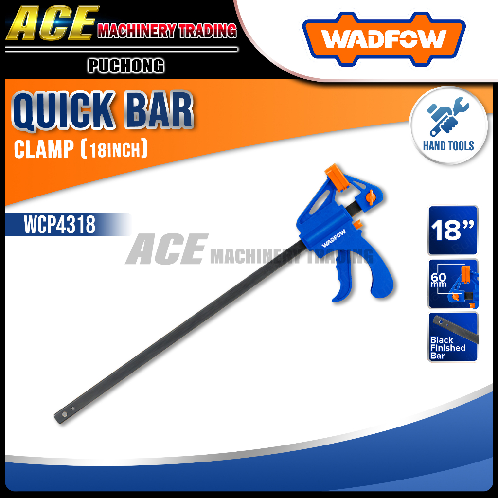 [ WADFOW ] Quick Bar Clamp (18") Height 60mm, Can Convert into